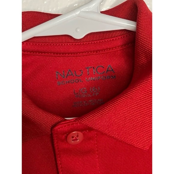 Nautica Red Polo School Uniform Size Large - Picture 2 of 4
